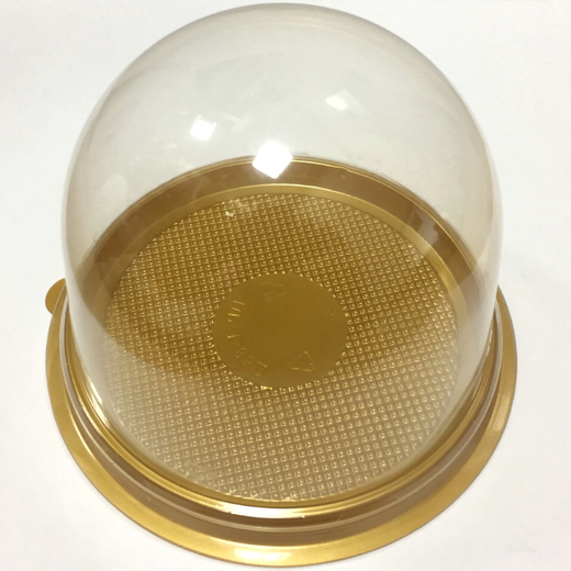 Купольная упаковка с золотым дном, D-90мм, Н-85мм (10 шт)