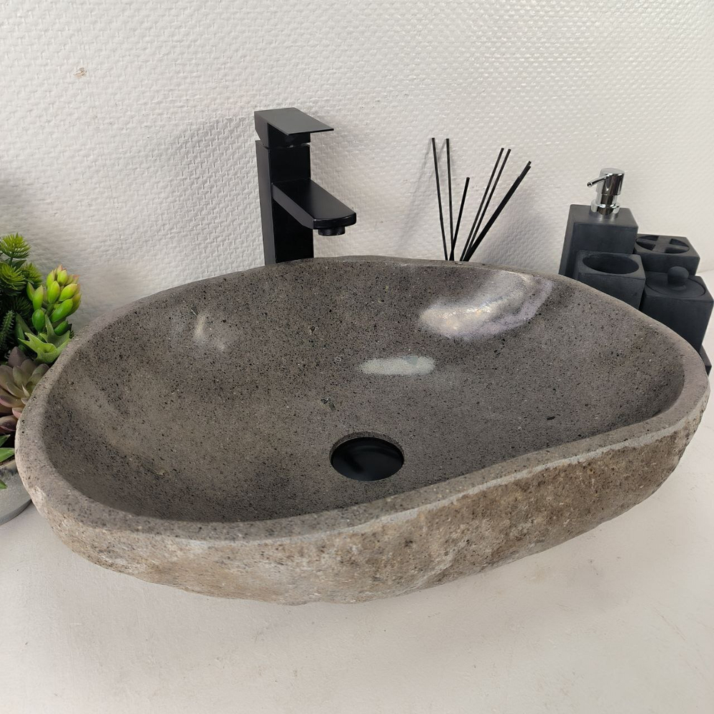 Раковина из речного камня RS-65016 51*37*15 0857