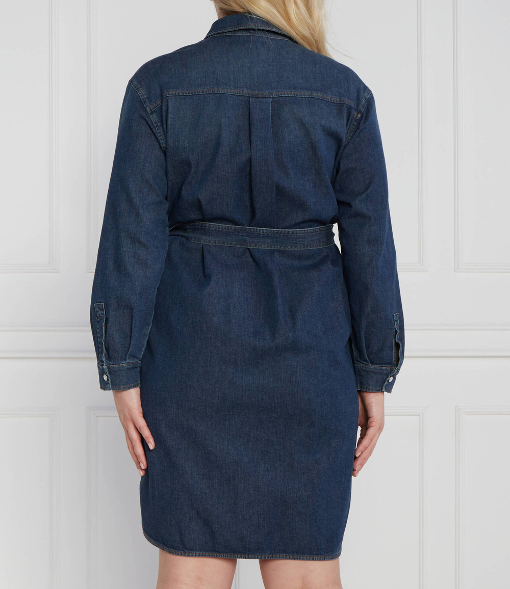 Платье с ремешком plus size Persona by Marina Rinaldi - темно-синий(1221333)