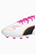 Бутсы Puma King 20 Match FG/AG Junior - белый