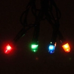 Гирлянда для дома MINI 13м 260 ламп, 8 реж, зеленый провод IP-20, Мультицвет