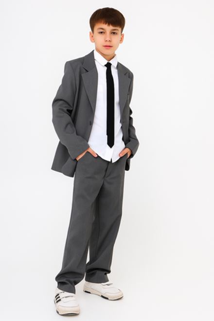 Брюки классика для мальчика, серые