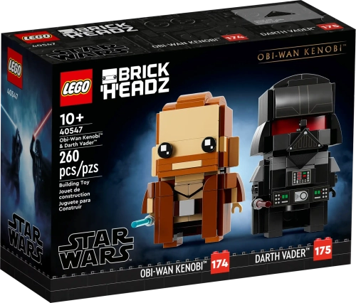 Конструктор LEGO BrickHeadz Star Wars 40547 Оби-Ван Кеноби и Дарт Вейдер