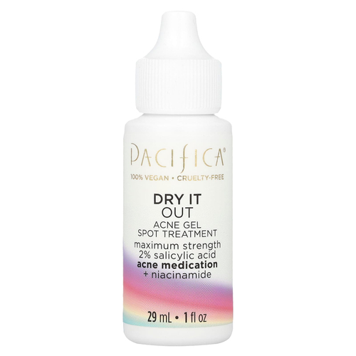 Pacifica, Dry It Out, Гель для лечения пятен от прыщей, максимальная сила, 1 жидкая унция (29 мл)
