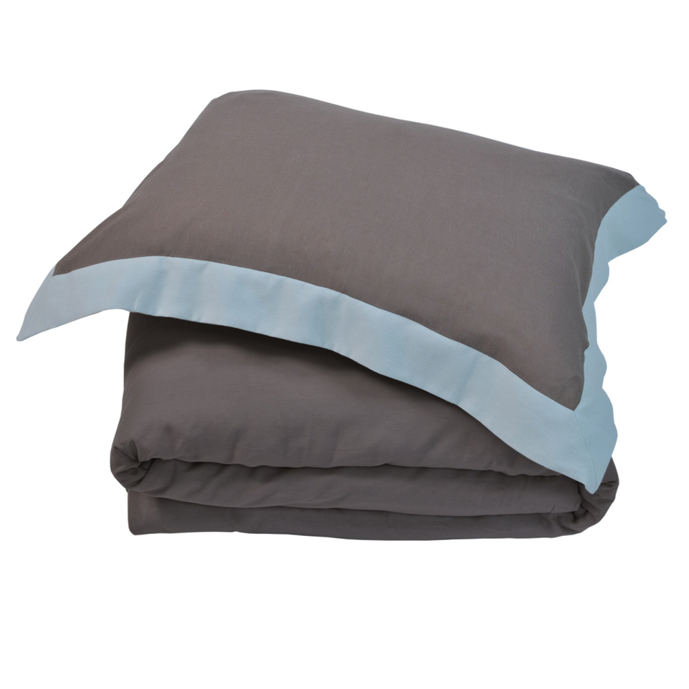 Постельное белье 2 спальное евро Casual Avenue Hampton коричневый-морская пена