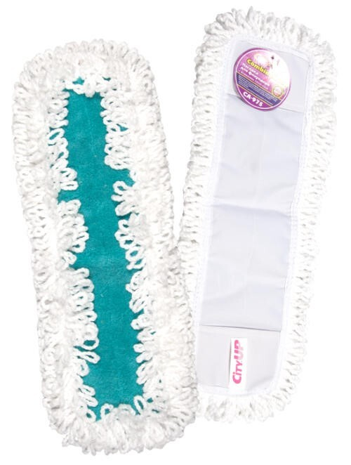 Насадка МОП для швабры из микрофибры (с махрой, размер 10*40-42см, для швабр CU-955, LUX-957, CU-959, CU-962) (City UP)