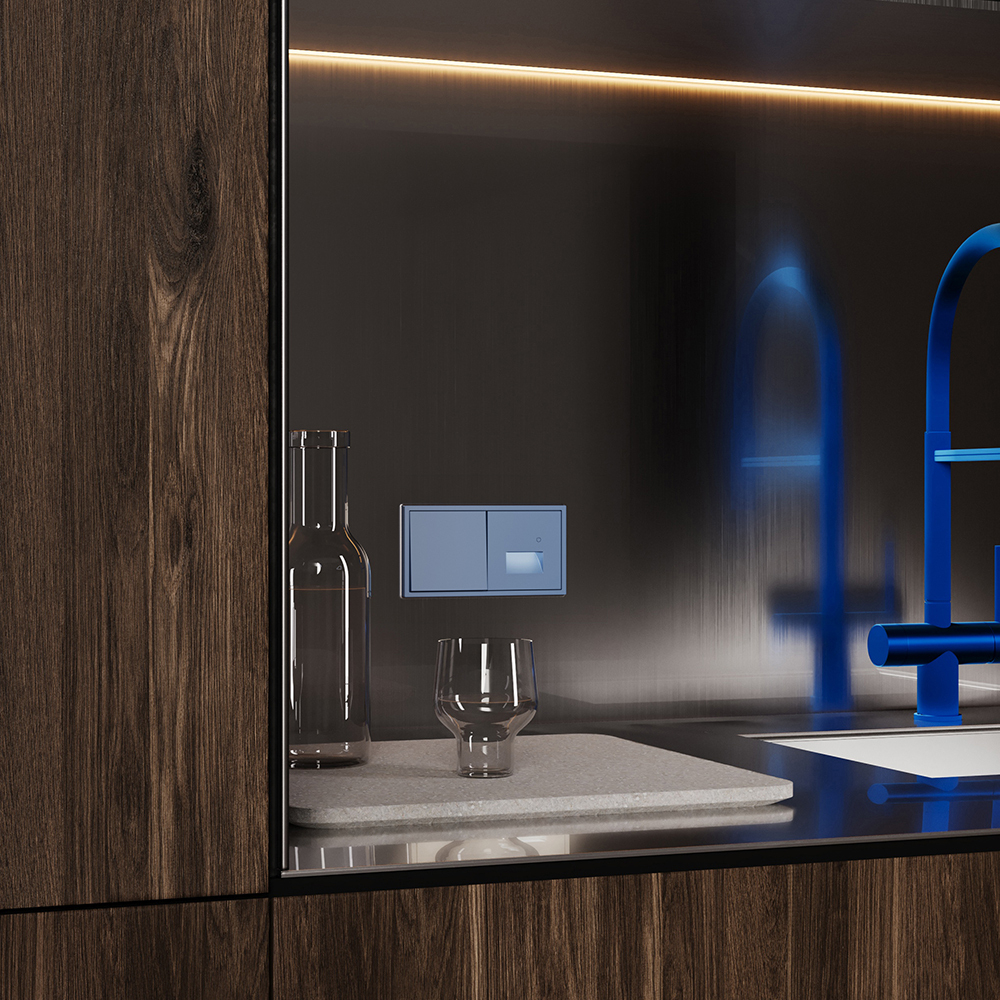 Накладка для подсветки светодиодной с датчиком, S70 (деним)