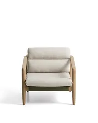 Уличное кресло Menfi из массива акации и зеленой веревки