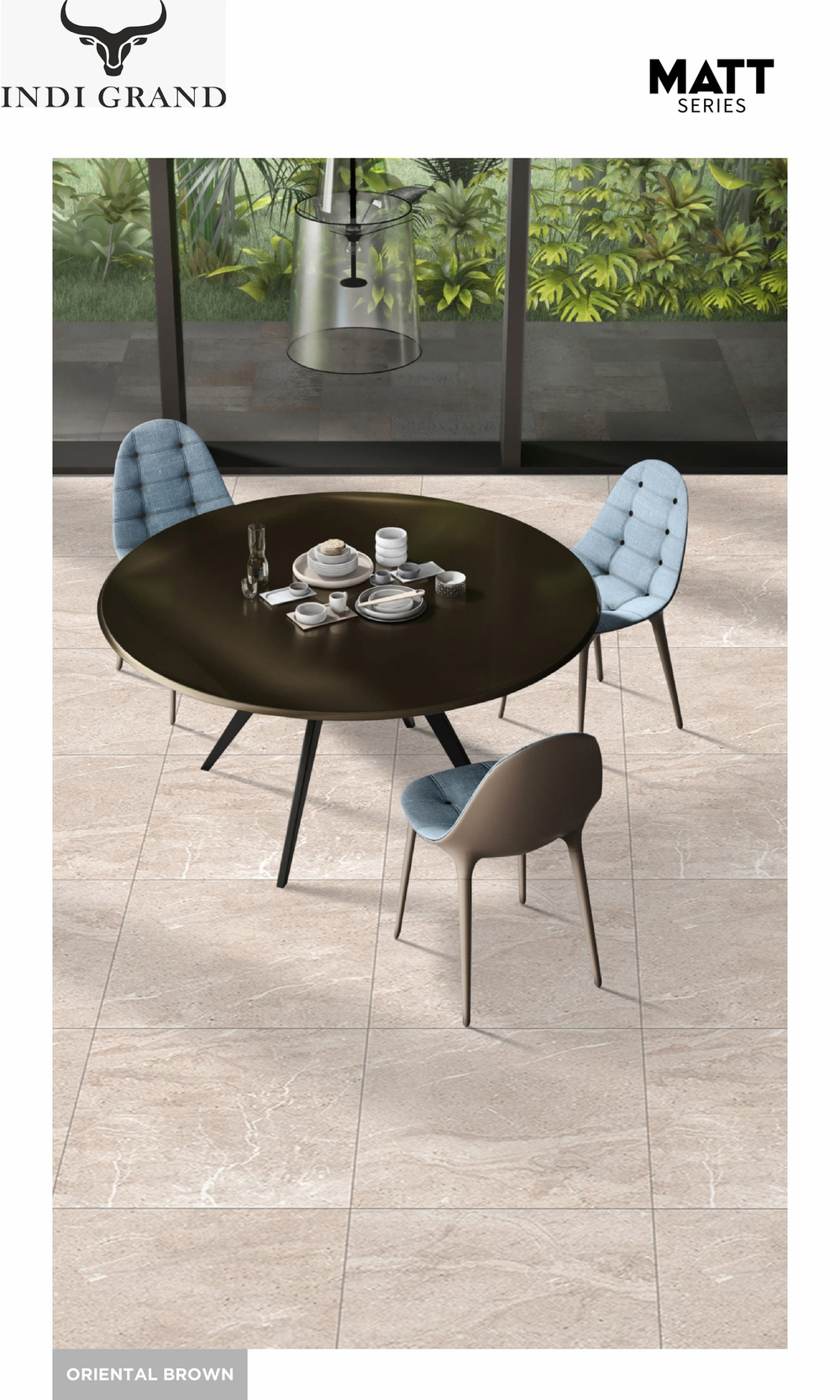 Керамогранит matt 60х60 oriental brown