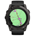 Умные часы Garmin Epix Pro (Gen 2) 47 мм Sapphire Edition титан DLC Carbon Grey с черным ремешком