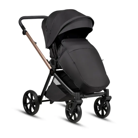 Коляска 3 в 1 Tutis Mio 3+ Black Edition Rose Gold