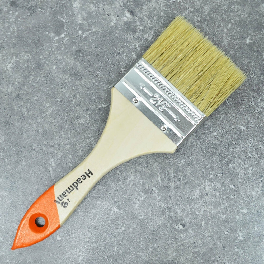 Кисть плоская 2,5" 63мм натуральная щетина