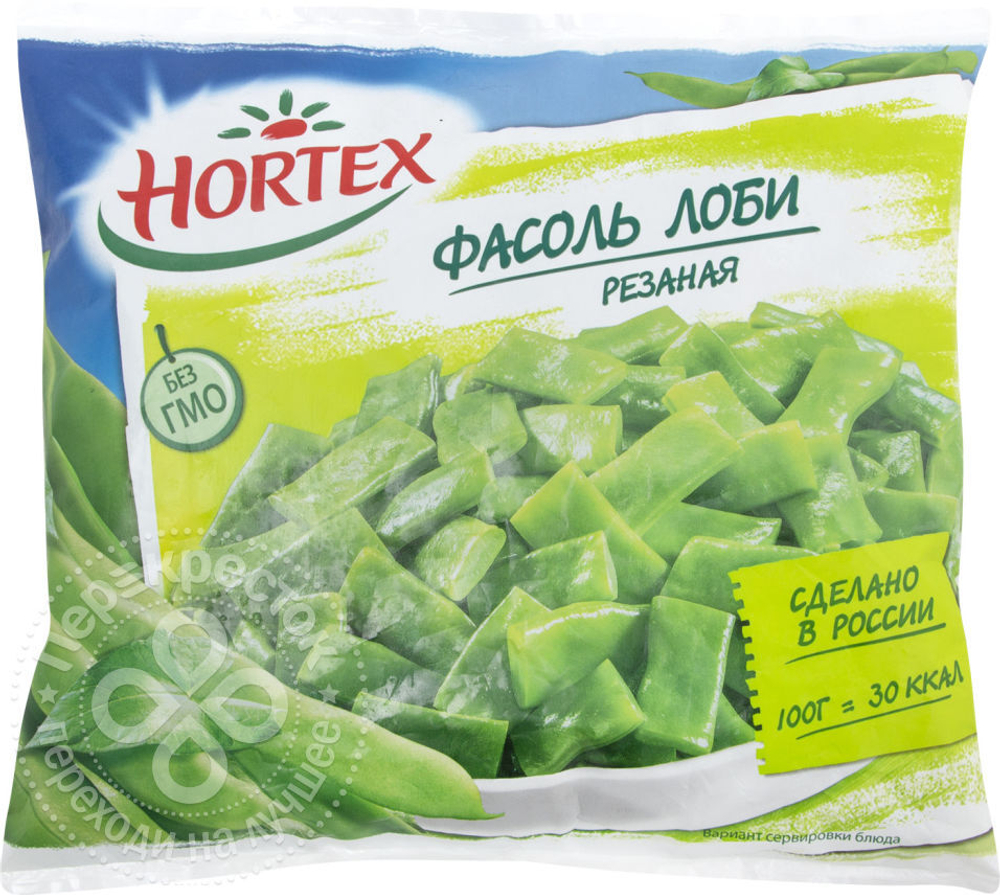 Фасоль Лоби резаная 400г HORTEX