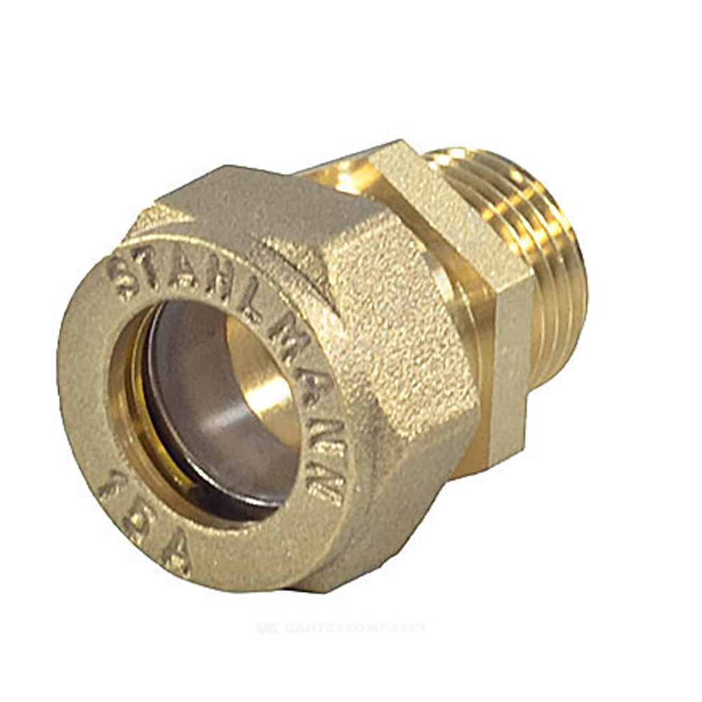 Муфта латунь 15Aх3/4" обжим/НР STAHLMANN SSML1503/4BEF
