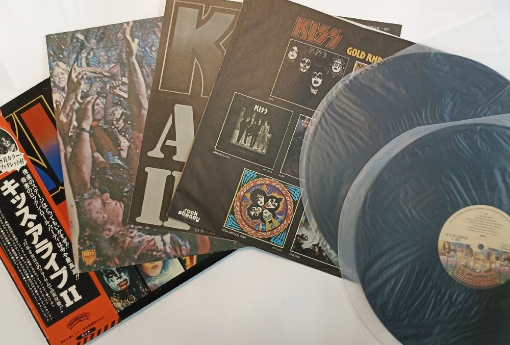 Винтажная виниловая пластинка Kiss Alive II (Japan 1977)