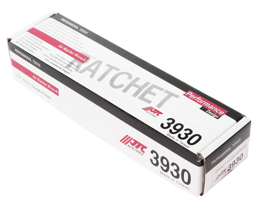 Ключ трещотка пневматический 3/8" 50Нм 230об/мин. укороченный с плавающим квадратом JTC