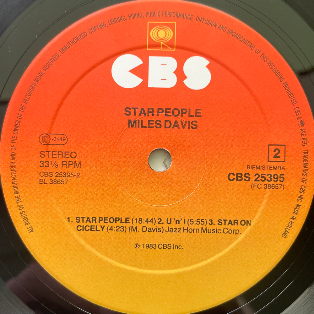 Miles Davis ‎– Star People (Голландия 1983г.)