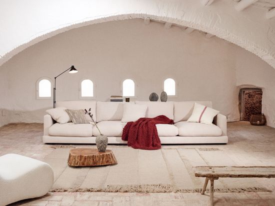 Gala 4-местный диван с правым шезлонгом бежевый 300 см