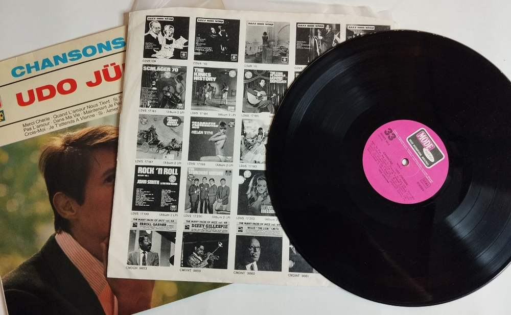 Винтажная виниловая пластинка LP Udo Jurgens Chansons (Germany 1967)