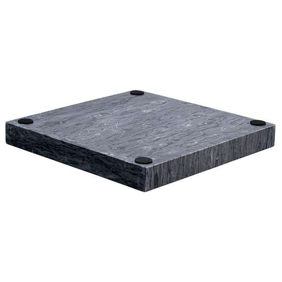 Поднос Marm, 25х25 см, черный мрамор
