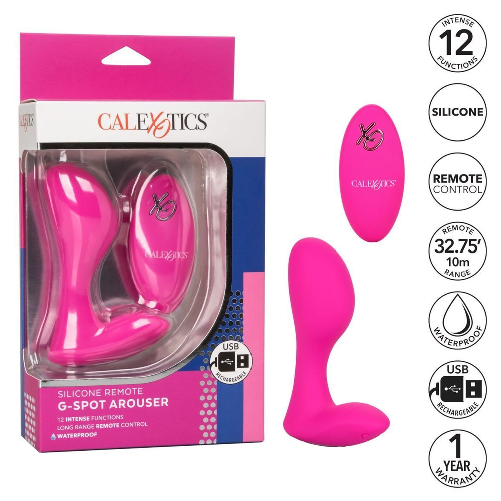 Розовый массажер G-точки Remote G Spot Arouser - 10,75 см. (Цвет: розовый)