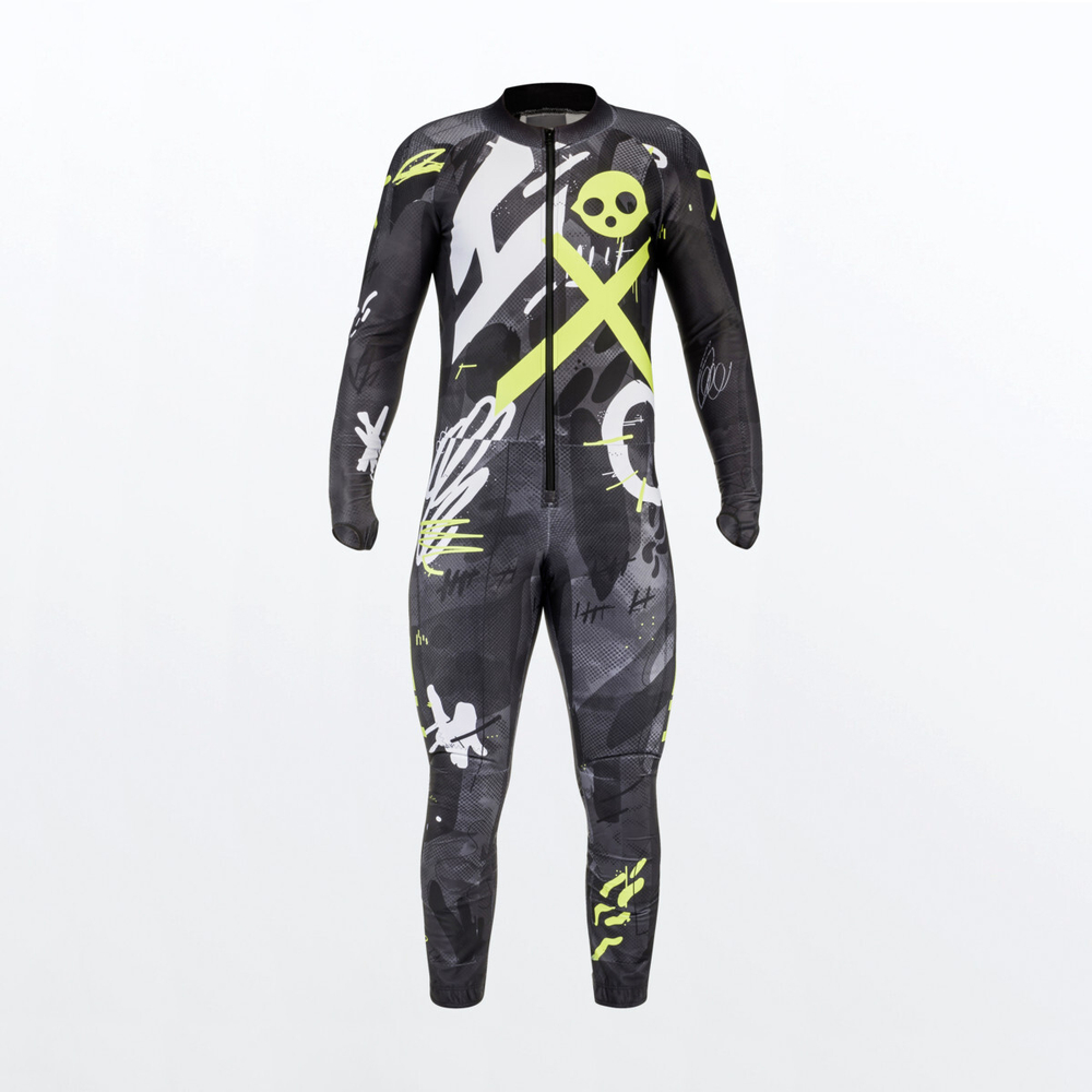 HEAD комбинезон горнолыжный спусковой 821890 RACE FIS Suit M  FIS BKYR (black/yellow race)