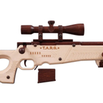 Снайперская винтовка AWP от TARG - деревянный конструктор, сборная модель, 3d пазл