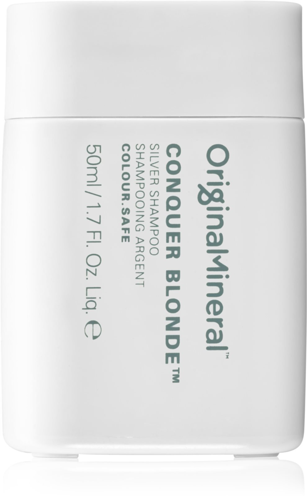 Original & Mineral Conquer Blonde Silver Shampoo - фиолетовый шампунь, нейтрализующий желтоватые оттенки /   50  ml  / GTIN 9333478002841