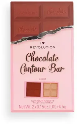Палетка для контурирования лица Makeup REVOLUTION Chocolate Contour Bar LIGHT