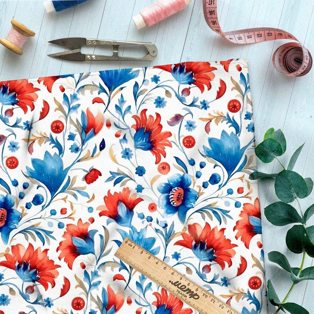 Ткань Барби садовый мелодия