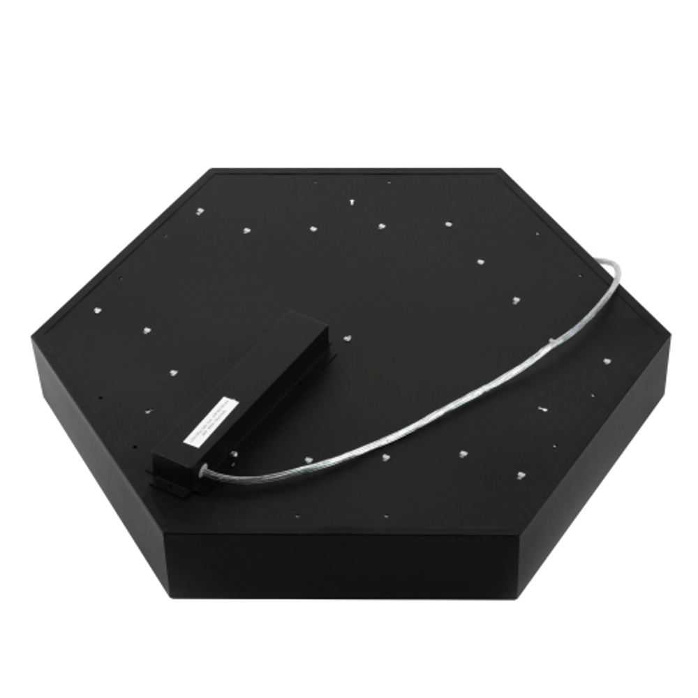 Светильник LED ЭРА Geometria SPO-122-B-40K-066 Hexagon 66Вт 4000К 5300Лм IP40 800*800*80 черный подвесной