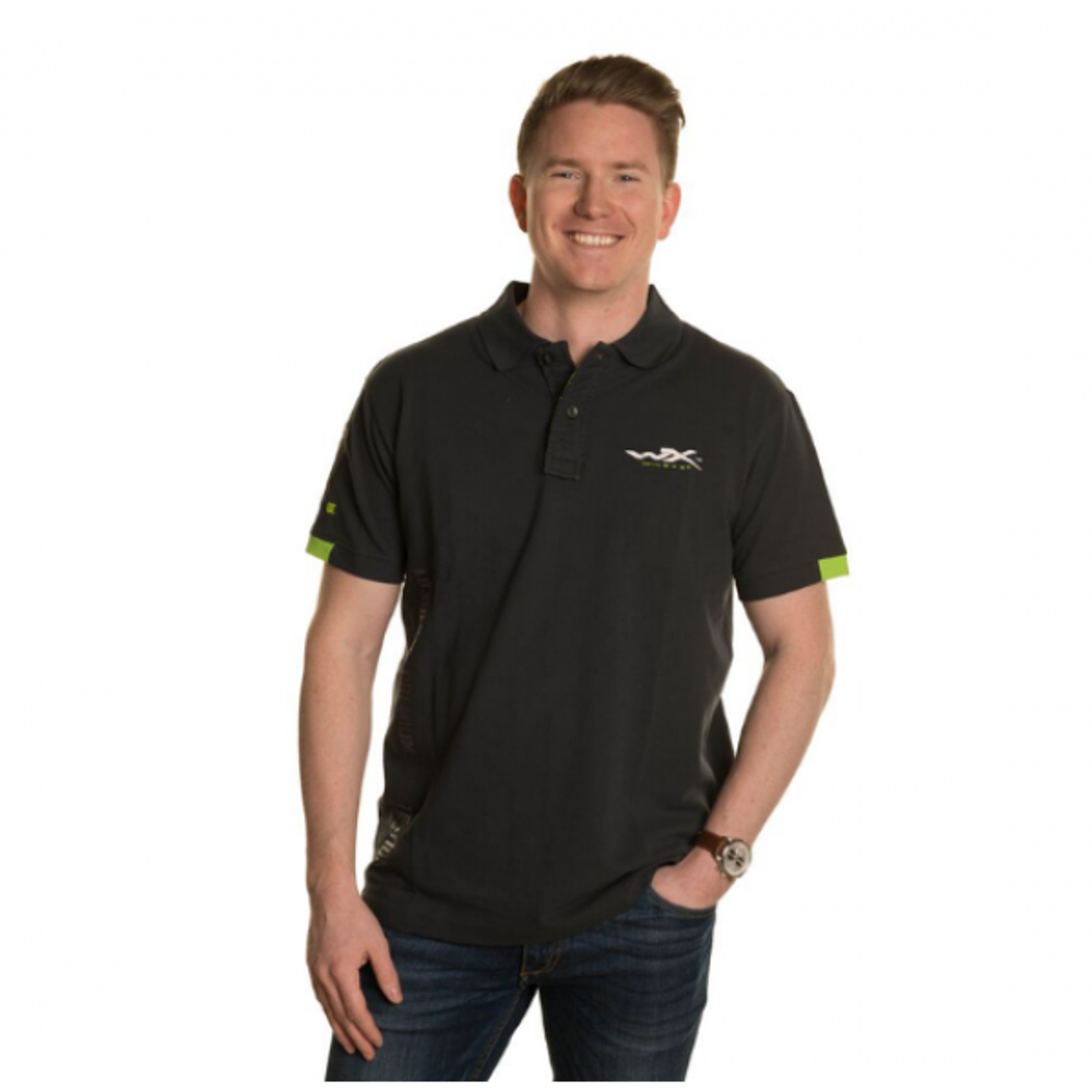 Поло WX Premium Polo Charcoal w Flash Green Size L