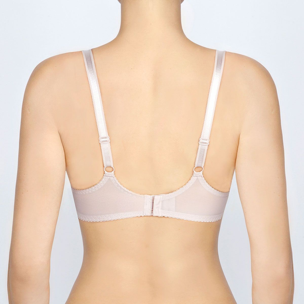 Бюстгальтер-балконет на косточках с мягкими трехразрезными чашками (Размер: 95E) (Цвет: голубой)