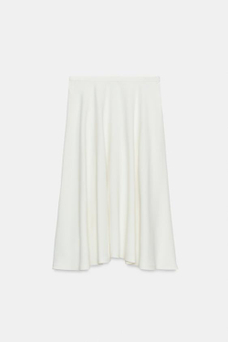 ZARA ЮБКА МИДИ — ZW COLLECTION, ЭКРЮ