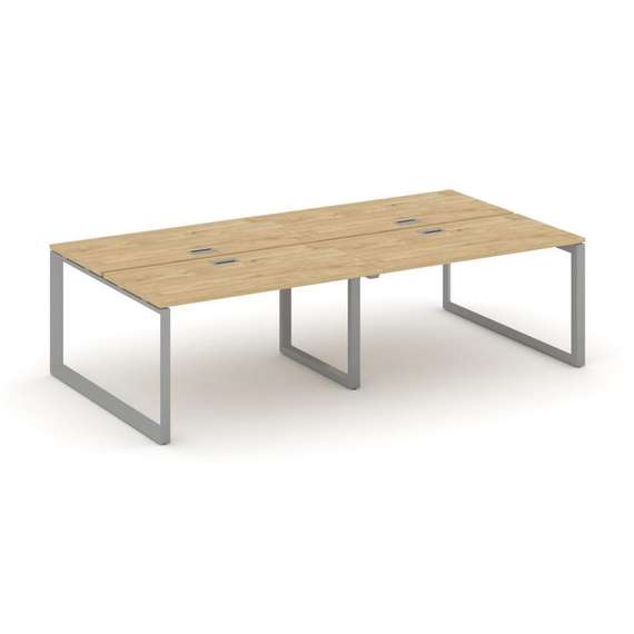 Style Project Рабочая станция двухсторонняя SN-59O.DRS-044 Тиквуд Светлый/Металл Серый/Серебро Заглу