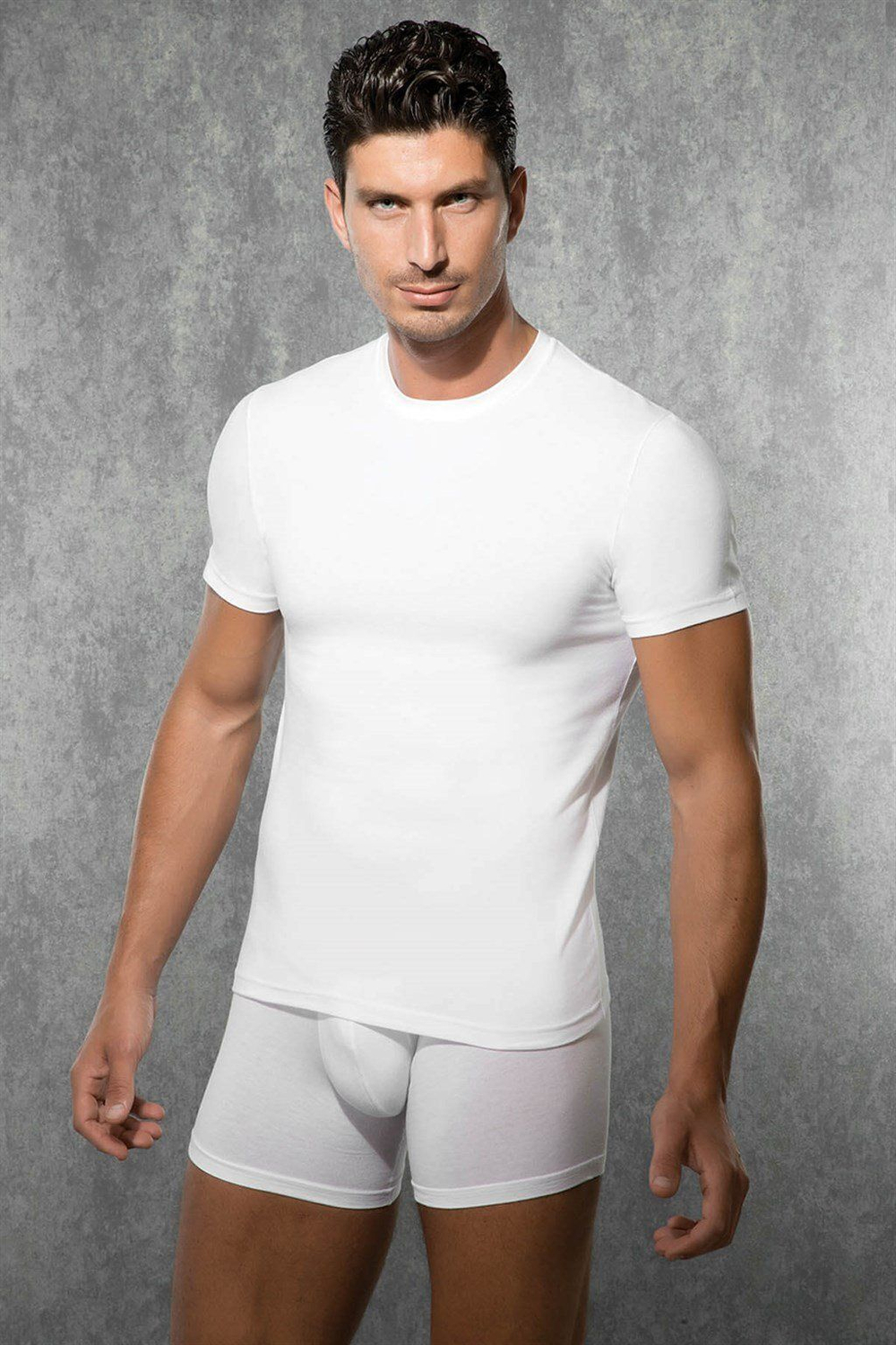 Футболка по фигуре из модально-хлопковой ткани Doreanse Modal Basic (Размер: L) (Цвет: белый)