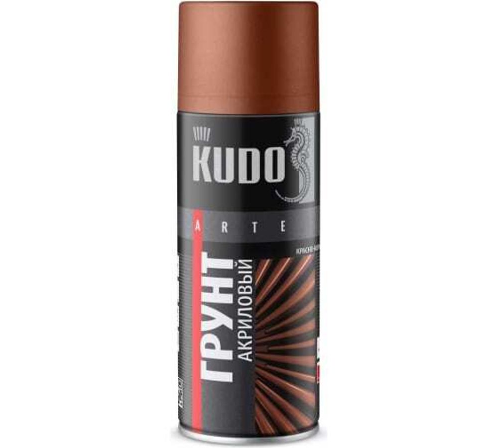 Аэроз-грунт Кудо 520мл красно-коричневый КУ-2002