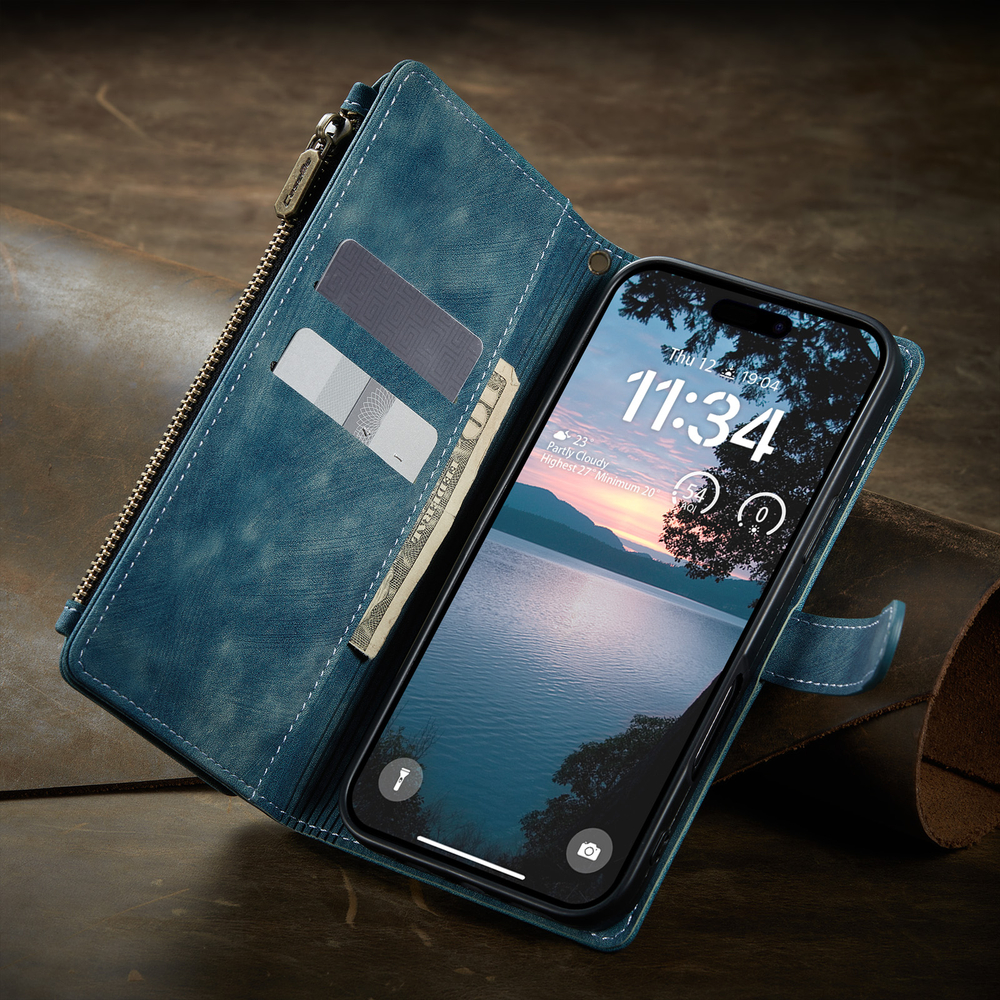 Многофункциональный чехол-кошелек CaseMe 3 in 1 Matte Wallet для iPhone 17 Pro