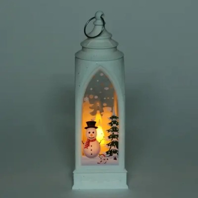 Сувенир с подсветкой «Снежная история» 6*19 см, Белый