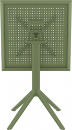 Стол пластиковый складной Siesta Contract Sky Folding Table 60, оливковый