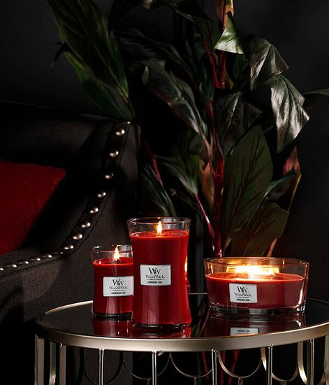 Чай с корицей, ароматическая свеча, WoodWick