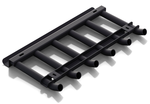 Защита рулевых тяг из трубы АвтоБроня для УАЗ Hunter (V - все) 2003-н.в., сталь 2.5 мм, с крепежом, 222.06314.1