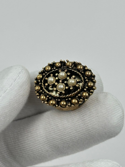 Накладка на пуговицу с «жемчугом»