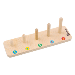 Сортер "Пирамидка", развивающая игрушка для детей, обучающая игра из дерева