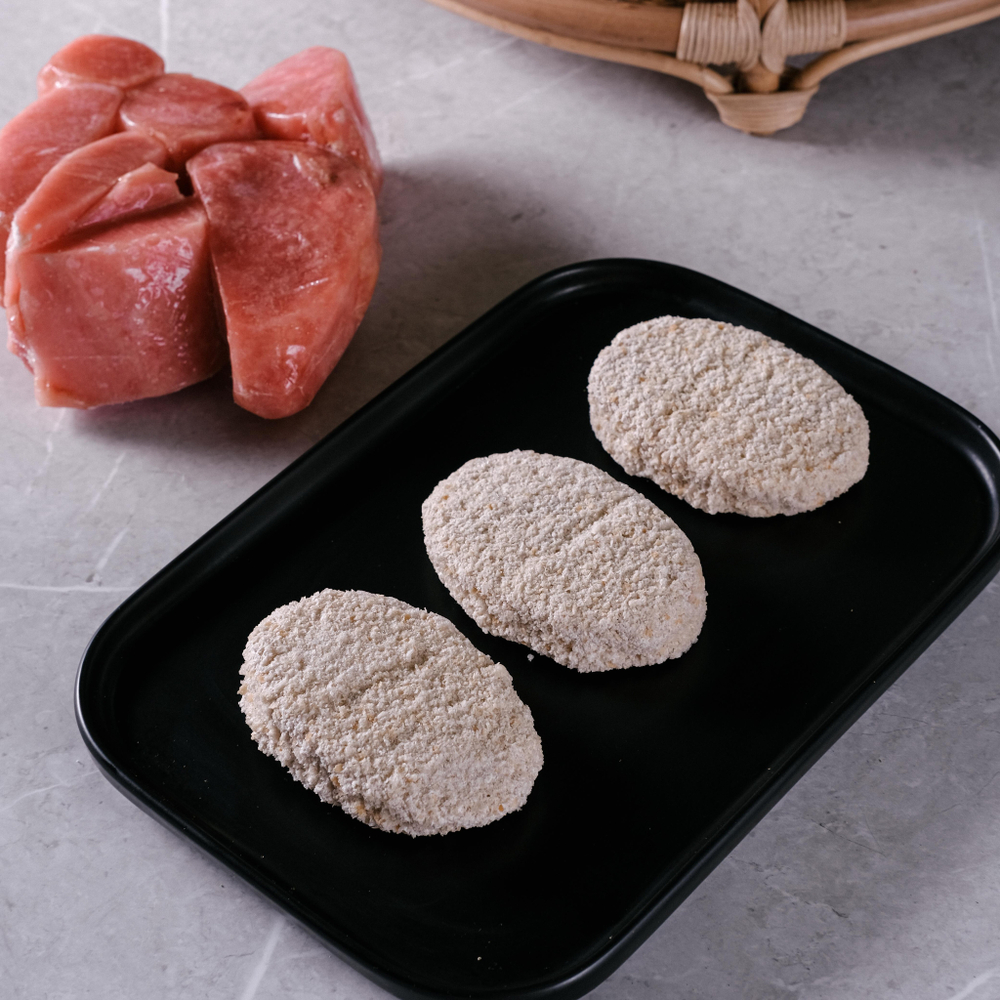 Котлеты из Тунца в панировке свежемороженые (весовые)