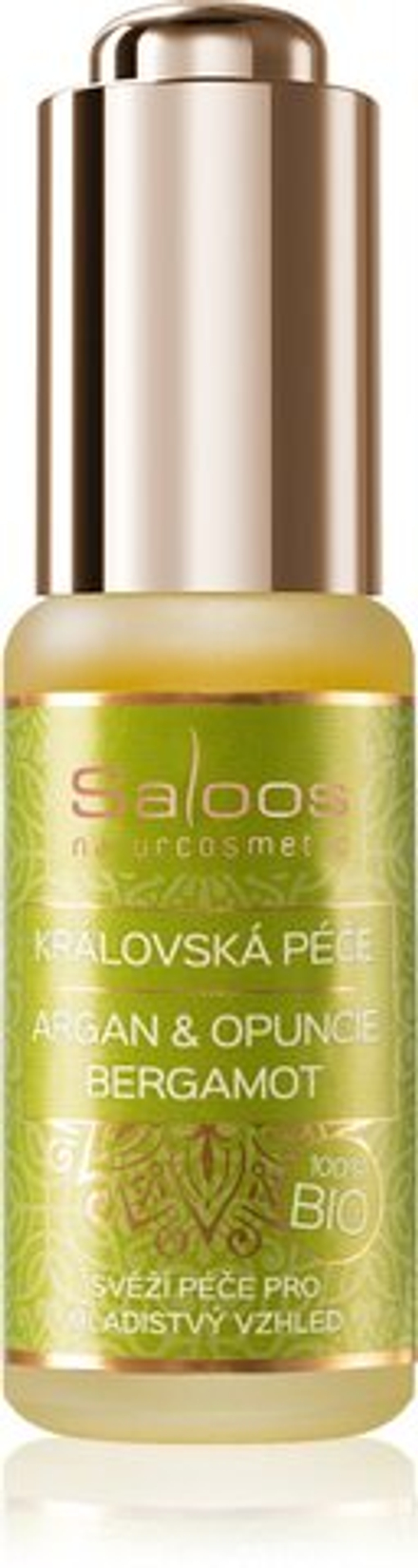 Saloos Bio King's Care Argan & Opuntia & Bergamot - питательное масло для лица против первых признаков старения кожи /   20  ml  / GTIN 8594031324843