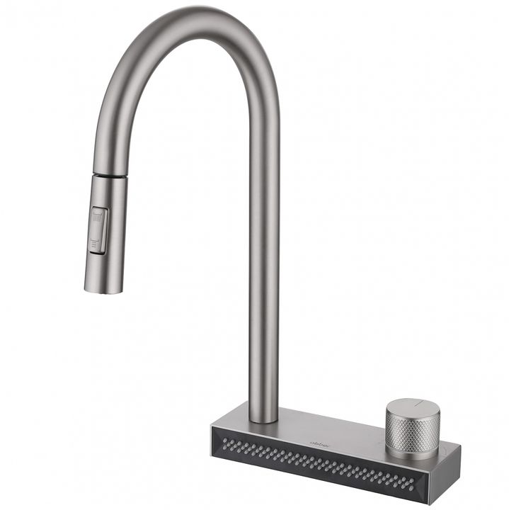 Смеситель ABBER Wasser Kreis AF8114SP для кухни с выдвижной лейкой, сатин