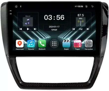 Магнитола Volkswagen Jetta 6 2011-2018 - FarCar DX3076M монитор 10.36" IPS на Android 13, 4+64Гб, CarPlay