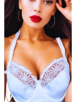 Бюстгальтер гладкий с косточками большие размеры