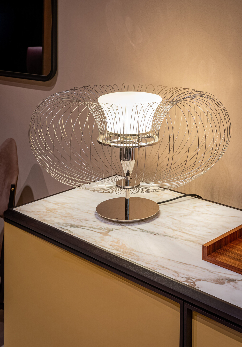 Настольная лампа Ceccotti Collezioni Steel Flower